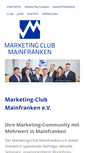 Mobile Screenshot of marketingclub-mainfranken.de