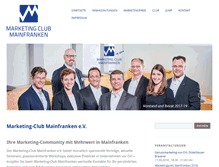 Tablet Screenshot of marketingclub-mainfranken.de